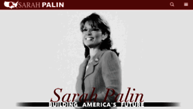 What Sarahpalin.com website looked like in 2017 (6 years ago)