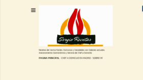 What Sergiorecetas.com website looked like in 2017 (6 years ago)