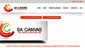 What Sa-canvas.co.za website looked like in 2017 (6 years ago)