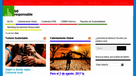 What Seresponsable.com website looked like in 2017 (6 years ago)