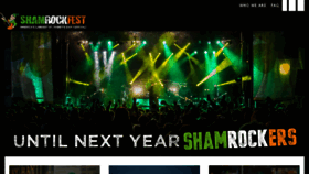 What Shamrockfest.com website looked like in 2017 (6 years ago)
