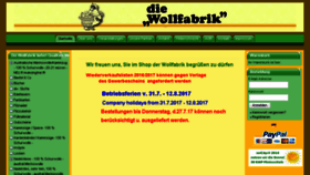 What Shop.die-wollfabrik.com website looked like in 2017 (6 years ago)