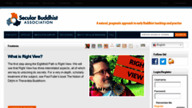 What Secularbuddhism.org website looked like in 2017 (8 years ago)