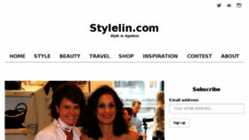 What Stylelin.com website looked like in 2017 (6 years ago)