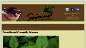 What Sagescript.com website looked like in 2017 (6 years ago)