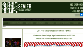 What Seviersd.org website looked like in 2017 (6 years ago)