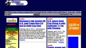 What Soccertimes.com website looked like in 2017 (6 years ago)