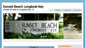 What Sunsetbeachlongboatkey.com website looked like in 2017 (6 years ago)