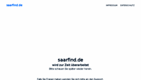 What Saarfind.de website looked like in 2017 (6 years ago)