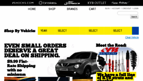 What Shocks.com website looked like in 2017 (8 years ago)