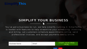 What Simplifythis.com website looked like in 2017 (6 years ago)