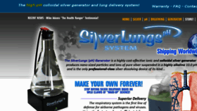 What Silverlungs.com website looked like in 2017 (6 years ago)
