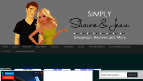 What Simplyshawnnjenn.com website looked like in 2017 (6 years ago)
