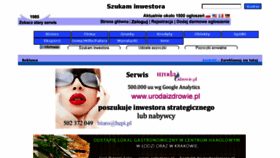 What Szukaminwestora.pl website looked like in 2017 (6 years ago)