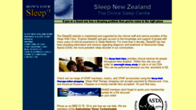 What Sleepnz.co.nz website looked like in 2017 (6 years ago)