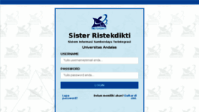 What Sister.unand.ac.id website looked like in 2017 (6 years ago)