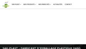 What Sak-plast.fr website looked like in 2017 (6 years ago)
