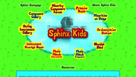 What Sphinxkids.org website looked like in 2017 (6 years ago)