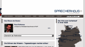 What Sprecherhaus.de website looked like in 2017 (6 years ago)