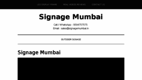 What Signagemumbai.in website looked like in 2017 (6 years ago)