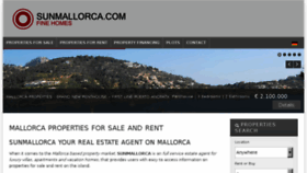 What Sunmallorca.com website looked like in 2017 (6 years ago)