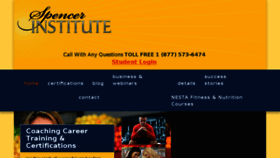 What Spencerinstitute.com website looked like in 2017 (6 years ago)