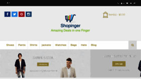 What Shopinger.in website looked like in 2017 (6 years ago)