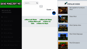 What Skins-minecraft.net website looked like in 2017 (6 years ago)