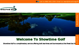 What Showtimegolf.com website looked like in 2017 (6 years ago)
