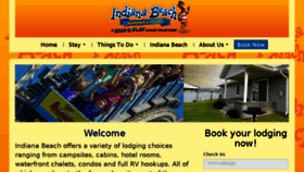 What Stayatindianabeach.com website looked like in 2017 (6 years ago)