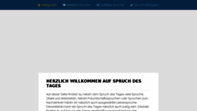 What Spruch-des-tages.org website looked like in 2017 (6 years ago)