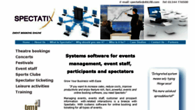What Spectatix.co.uk website looked like in 2017 (6 years ago)