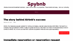 What Spybnb.com website looked like in 2017 (6 years ago)
