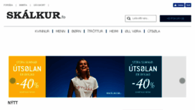 What Skalkur.fo website looked like in 2017 (6 years ago)