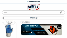 What Semex.pl website looked like in 2017 (6 years ago)