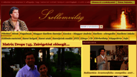 What Szellemvilag.hu website looked like in 2017 (6 years ago)