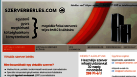 What Szerverberles.com website looked like in 2017 (6 years ago)