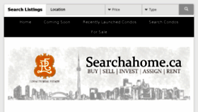 What Searchahome.ca website looked like in 2017 (6 years ago)