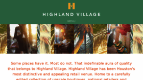 What Shophighlandvillage.com website looked like in 2017 (6 years ago)