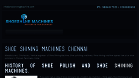What Shoeshiningmachine.com website looked like in 2017 (6 years ago)