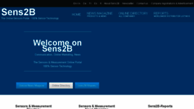 What Sens2b-sensors.com website looked like in 2017 (6 years ago)
