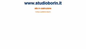What Studioborin.it website looked like in 2017 (6 years ago)