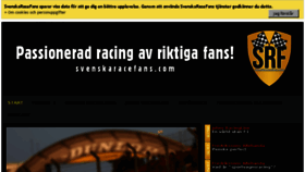 What Svenskaracefans.com website looked like in 2017 (6 years ago)