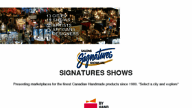 What Signatures.ca website looked like in 2017 (6 years ago)