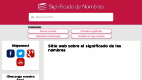 What Significadodenombres.net website looked like in 2017 (6 years ago)
