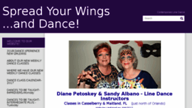 What Spreadyourwingsanddance.com website looked like in 2017 (6 years ago)