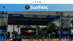 What Sunfest.com website looked like in 2017 (6 years ago)