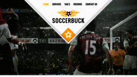 What Soccerbuck.com website looked like in 2017 (6 years ago)