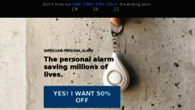 What Safesoundpersonalalarm.com website looked like in 2017 (6 years ago)