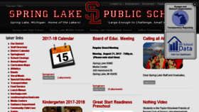 What Springlakeschools.org website looked like in 2017 (6 years ago)